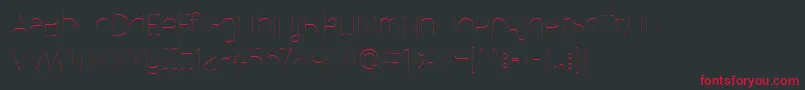 MalinaUltralight Font – Red Fonts on Black Background