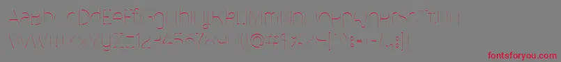 MalinaUltralight Font – Red Fonts on Gray Background