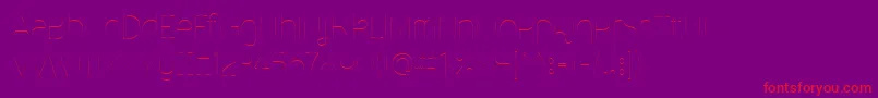 MalinaUltralight-Schriftart – Rote Schriften auf violettem Hintergrund