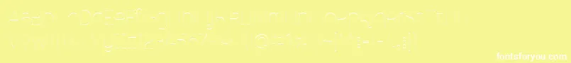 MalinaUltralight Font – White Fonts on Yellow Background