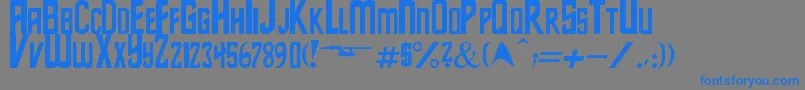 StarSeries Font – Blue Fonts on Gray Background