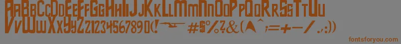 StarSeries Font – Brown Fonts on Gray Background