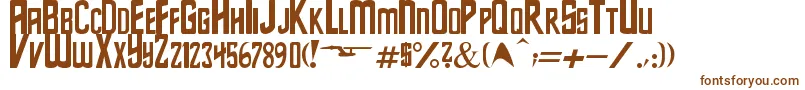 StarSeries Font – Brown Fonts on White Background