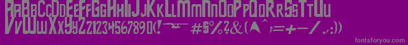StarSeries Font – Gray Fonts on Purple Background