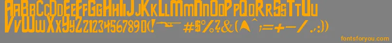 StarSeries Font – Orange Fonts on Gray Background