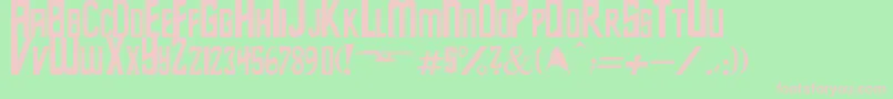 StarSeries Font – Pink Fonts on Green Background