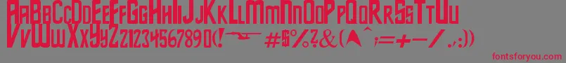 StarSeries Font – Red Fonts on Gray Background