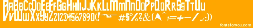 StarSeries Font – White Fonts on Orange Background