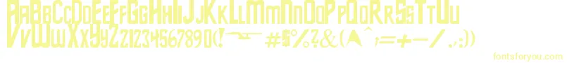 StarSeries Font – Yellow Fonts on White Background