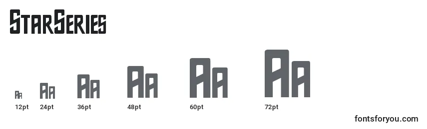 StarSeries Font Sizes