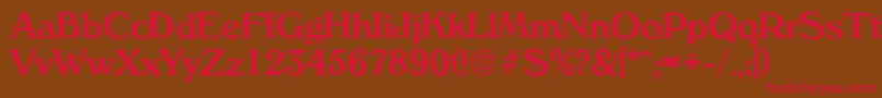 VeronaantiqueMediumRegular Font – Red Fonts on Brown Background