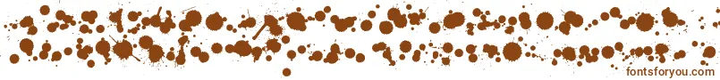 Czcionka WcRhesusBBta – brązowe czcionki na białym tle