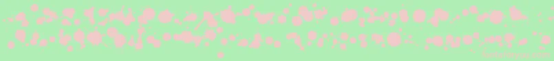 WcRhesusBBta Font – Pink Fonts on Green Background