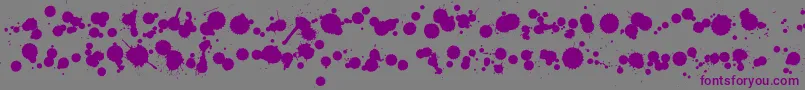 Шрифт WcRhesusBBta – фиолетовые шрифты на сером фоне
