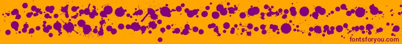 WcRhesusBBta Font – Purple Fonts on Orange Background