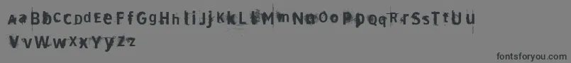 VtksDirty2 Font – Black Fonts on Gray Background