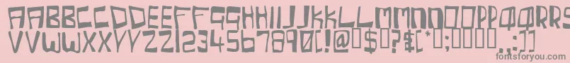 More about Cherc Font Cherc Font – Gray Fonts on Pink Background