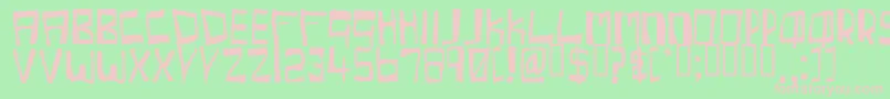 Cherc Font – Pink Fonts on Green Background