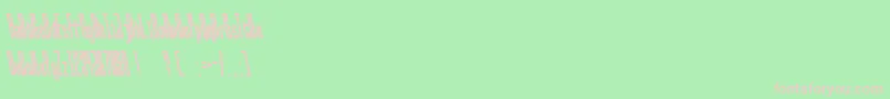 BallbaseBackslanted Font – Pink Fonts on Green Background
