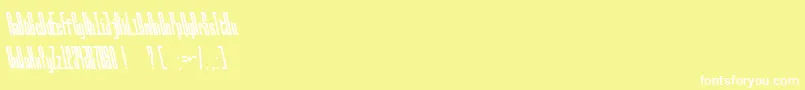 BallbaseBackslanted Font – White Fonts on Yellow Background