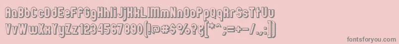 Zillmoo Font – Gray Fonts on Pink Background