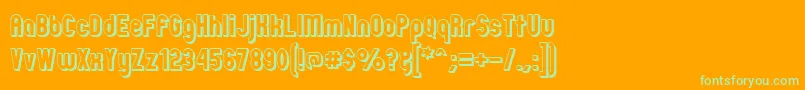 fuente Zillmoo – Fuentes Verdes Sobre Fondo Naranja