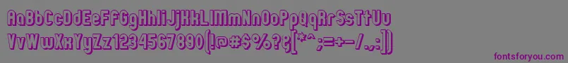 Zillmoo-Schriftart – Violette Schriften auf grauem Hintergrund