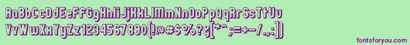 Zillmoo Font – Purple Fonts on Green Background