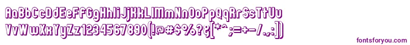 Zillmoo-Schriftart – Violette Schriften auf weißem Hintergrund