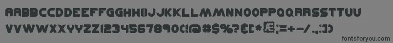 KickflipBrk Font – Black Fonts on Gray Background