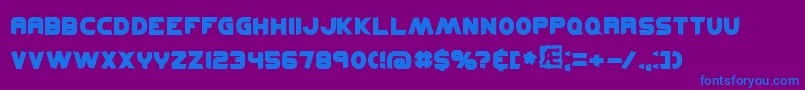 KickflipBrk Font – Blue Fonts on Purple Background