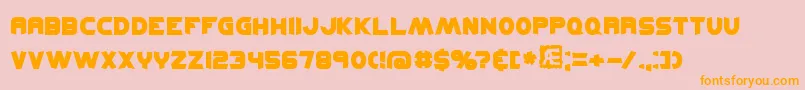 KickflipBrk Font – Orange Fonts on Pink Background