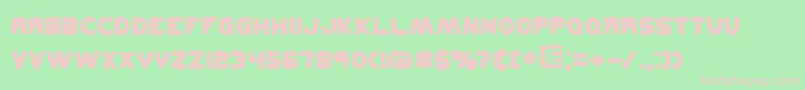 KickflipBrk Font – Pink Fonts on Green Background