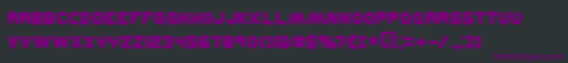 KickflipBrk Font – Purple Fonts on Black Background