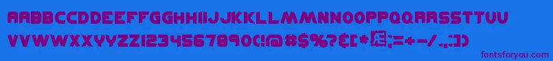 KickflipBrk Font – Purple Fonts on Blue Background