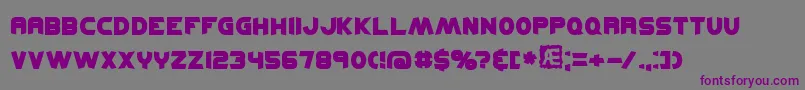 KickflipBrk Font – Purple Fonts on Gray Background
