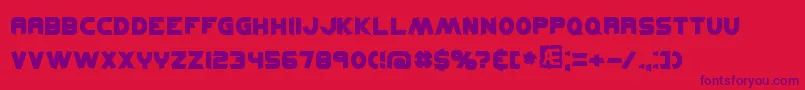 フォントKickflipBrk – 赤い背景に紫のフォント