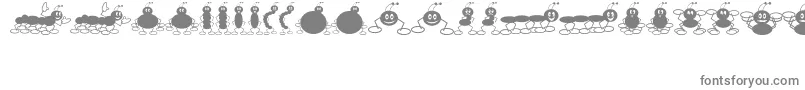 Weitere Informationen zur XTerminateJl-Schriftart XTerminateJl-Schriftart – Graue Schriften auf weißem Hintergrund