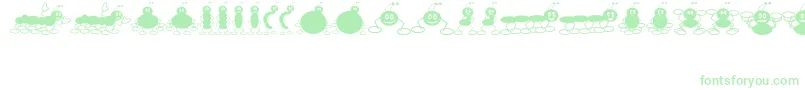 XTerminateJl-Schriftart – Grüne Schriften