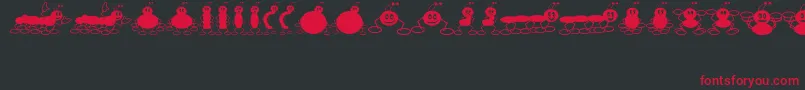 XTerminateJl Font – Red Fonts on Black Background
