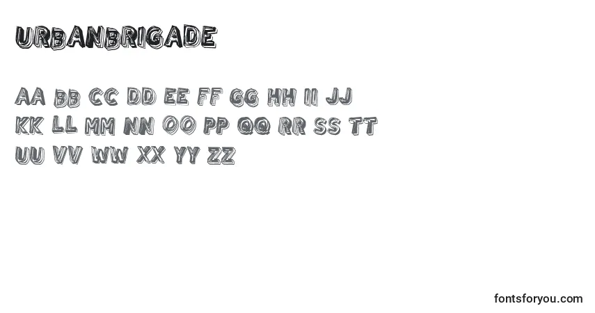 UrbanBrigade Font – alphabet, numbers, special characters