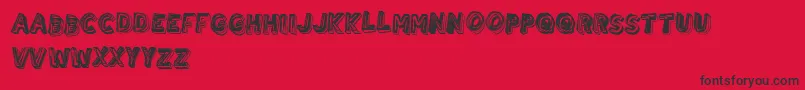 UrbanBrigade Font – Black Fonts on Red Background