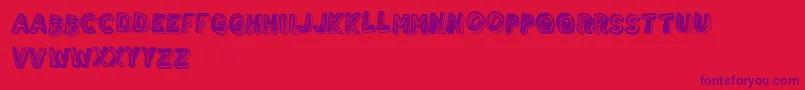 UrbanBrigade Font – Purple Fonts on Red Background