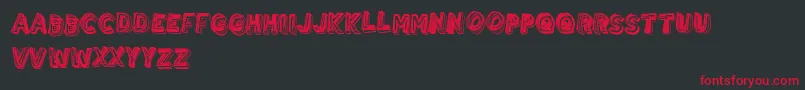 UrbanBrigade Font – Red Fonts on Black Background