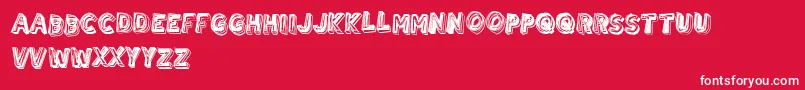 UrbanBrigade Font – White Fonts on Red Background