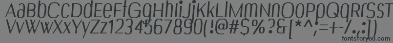 Bespoke Font – Black Fonts on Gray Background