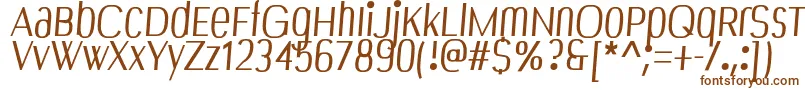 Шрифт Bespoke – коричневые шрифты на белом фоне