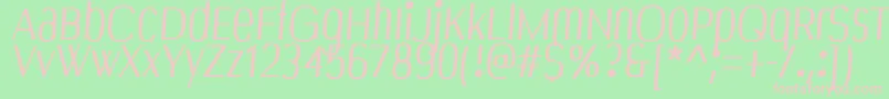 Bespoke Font – Pink Fonts on Green Background