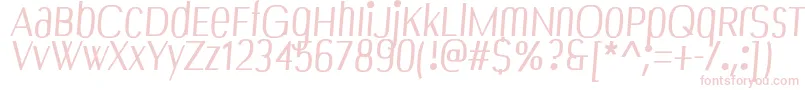 Bespoke Font – Pink Fonts on White Background