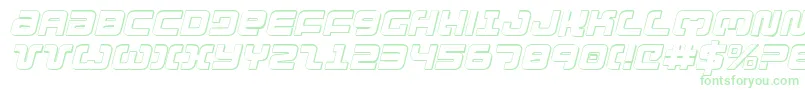 Exedore3Di-Schriftart – Grüne Schriften